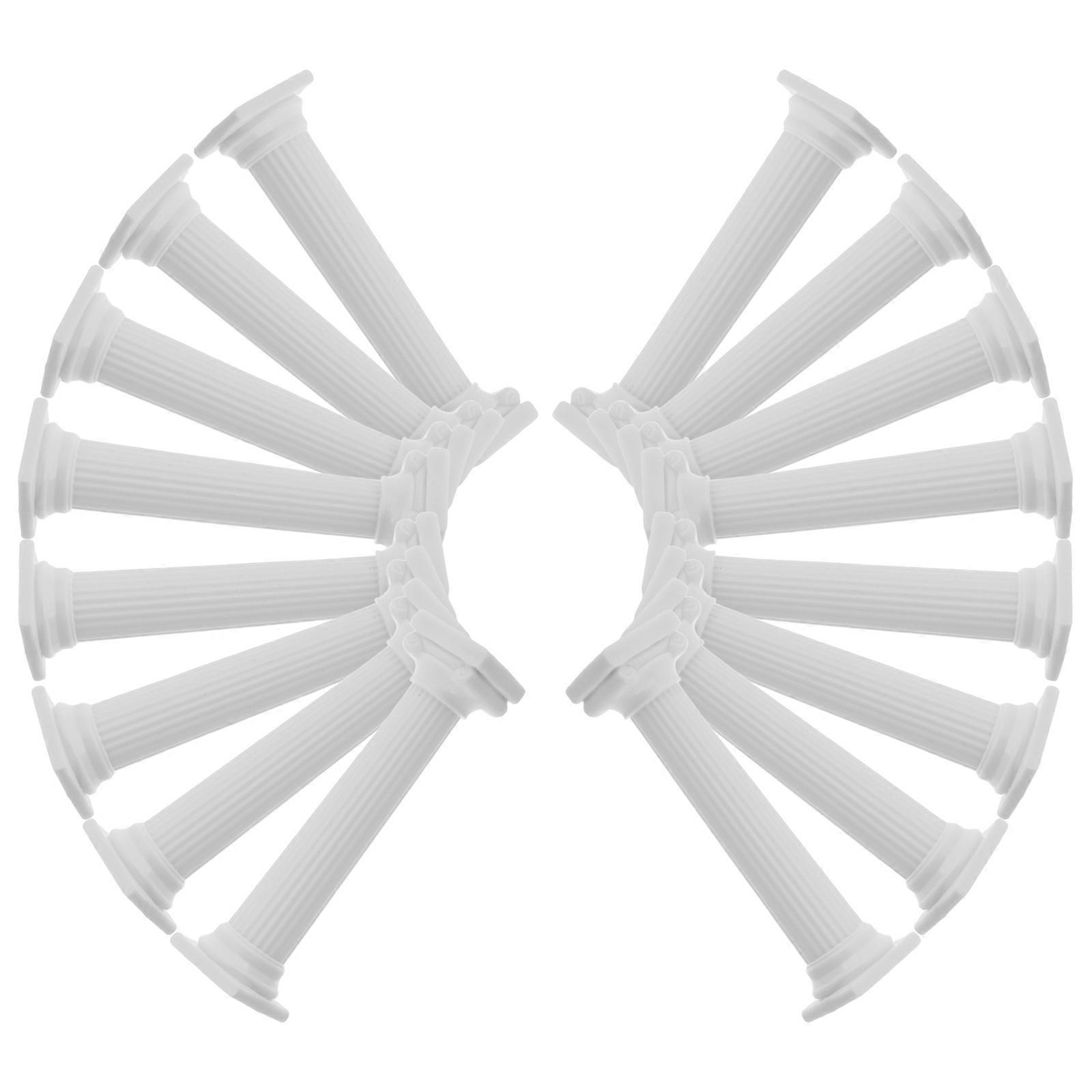 Roman Column Model White Miniature Statue for Decoration 16Pcs Set