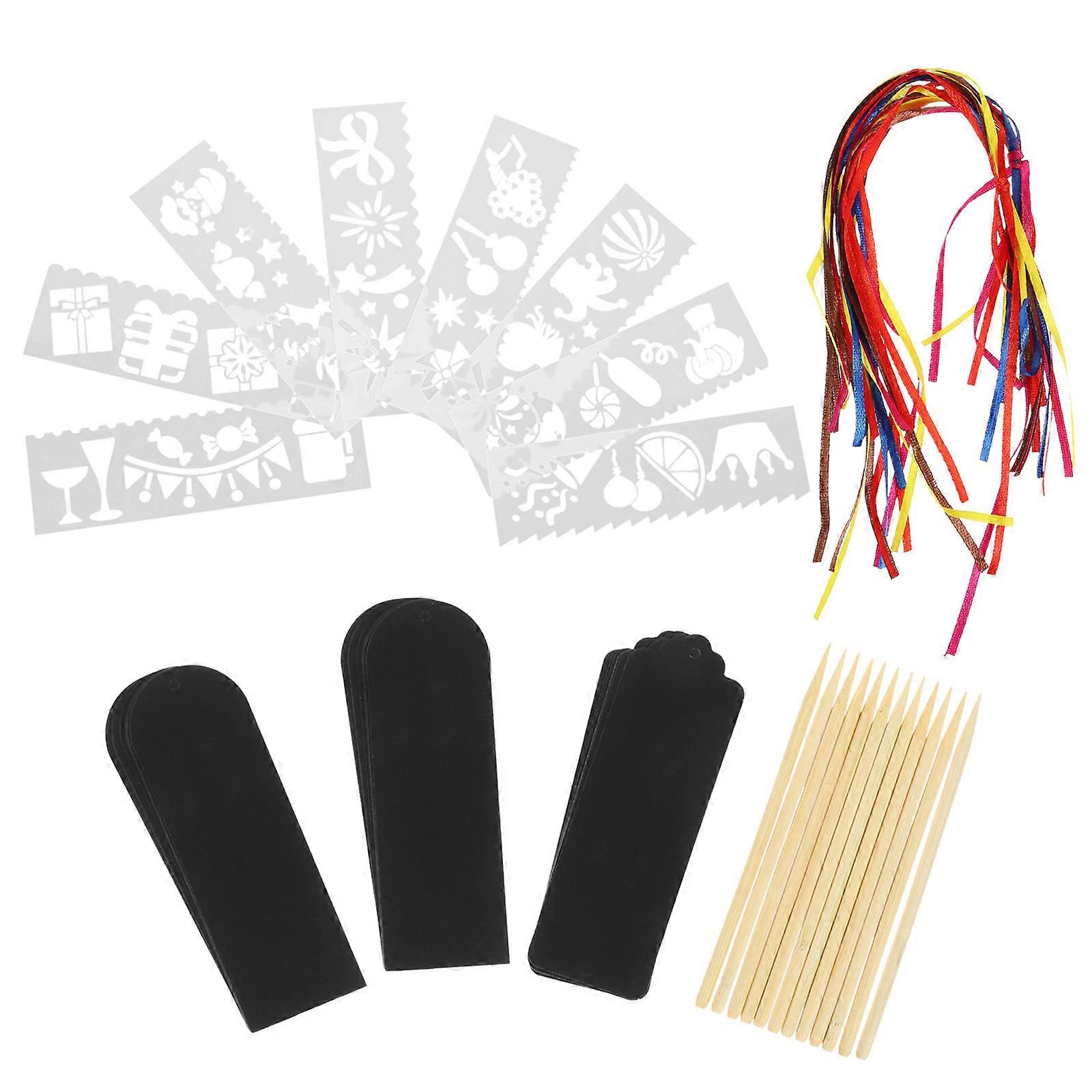 Scratch Paper Bookmarks Colorful Designs for Decor 3Sets Set