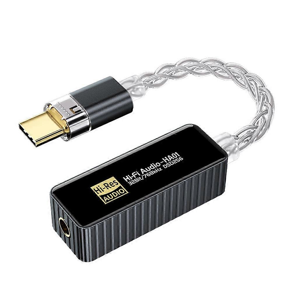 Dual Chip CS43198+CT7601 Portable USB HIFI DAC&AMP Headphone Amplifier Lossless Portable Dongle DSD256 32Bit/384Hz A