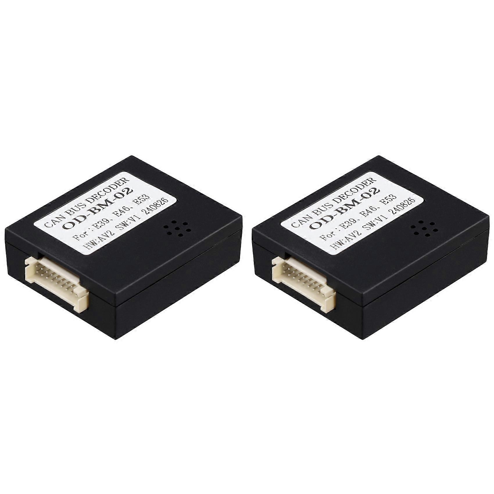 2X OD-BMW-02 Car Radio Canbus Box Protocol Box Decoder for BMW E39 E46 E53