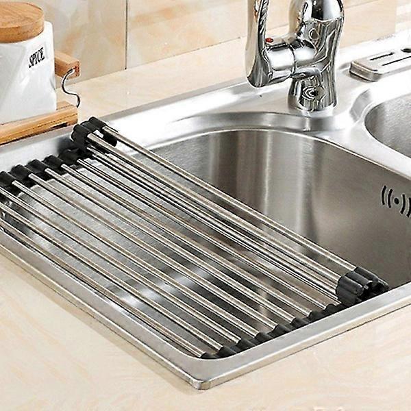 Rollable Dish Rack - 52x31 cm Silver