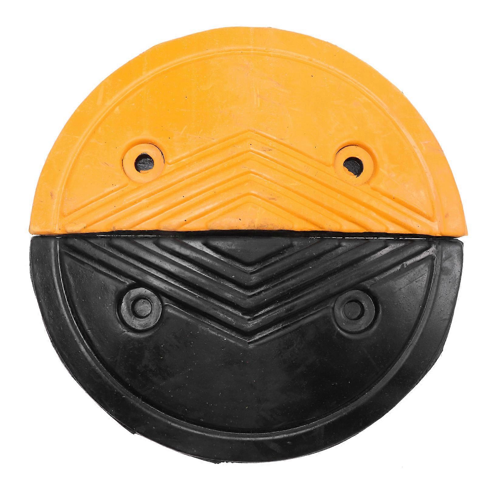 Rubber Ends Buffer Belt Ends Retarder Board Accessory 1Pair Orange Semicircle