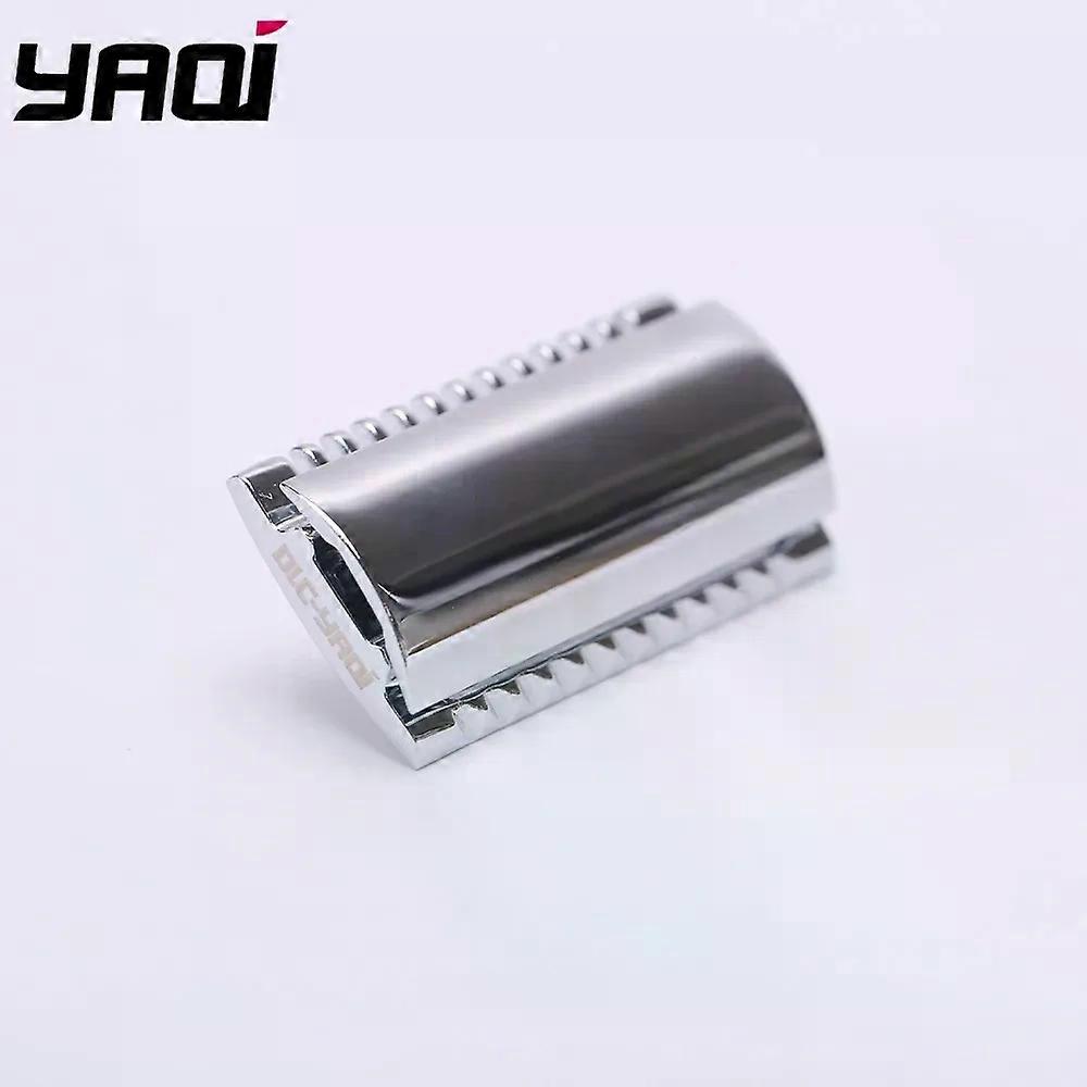 The FLIPSIDE by YAQI" A Dual Comb Dual Aggression Level Mens Razor Head In Chrome