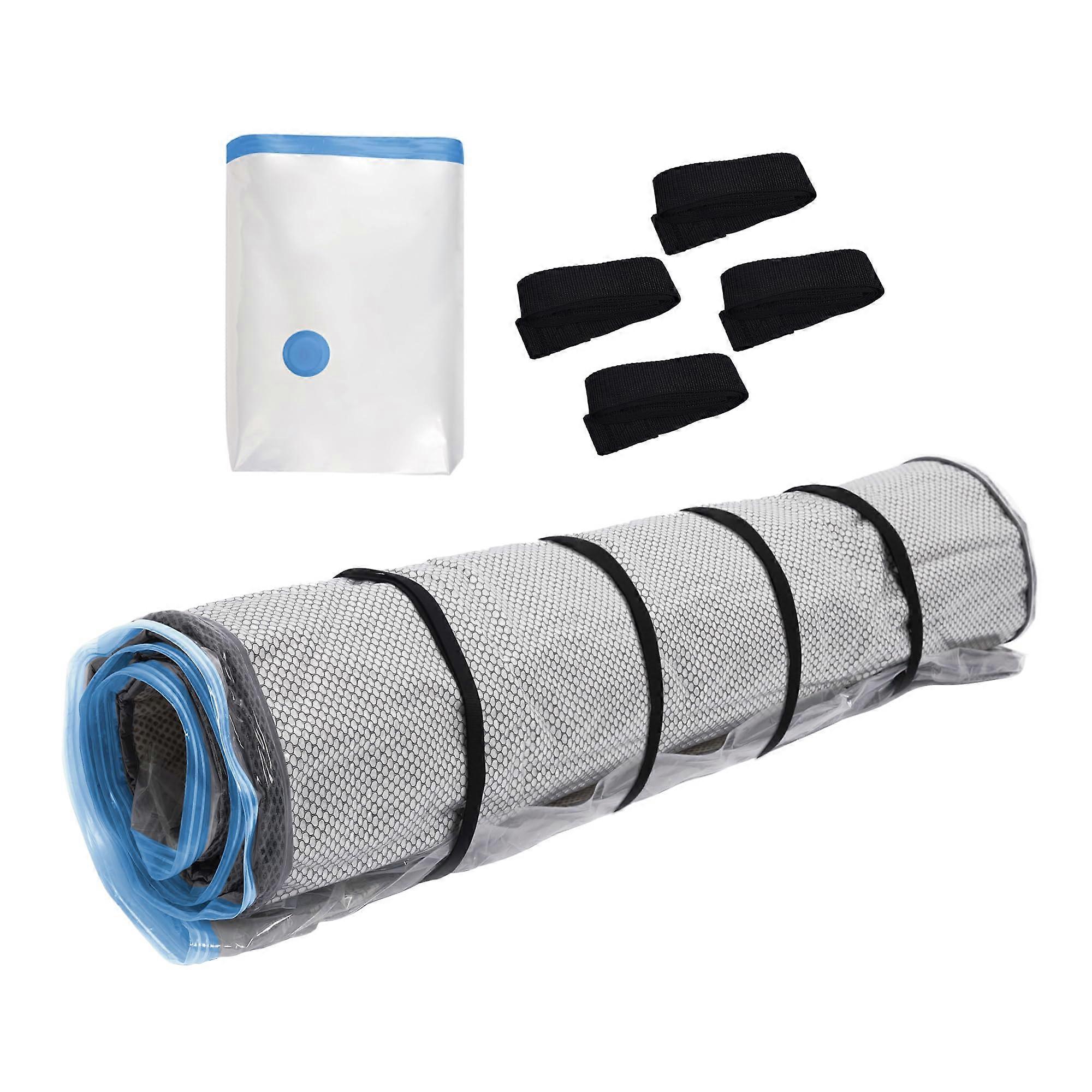 Queen Full XL Mattress Vacuum Storage Bag with Secure Blue Zipper for SpaceSaving Compression