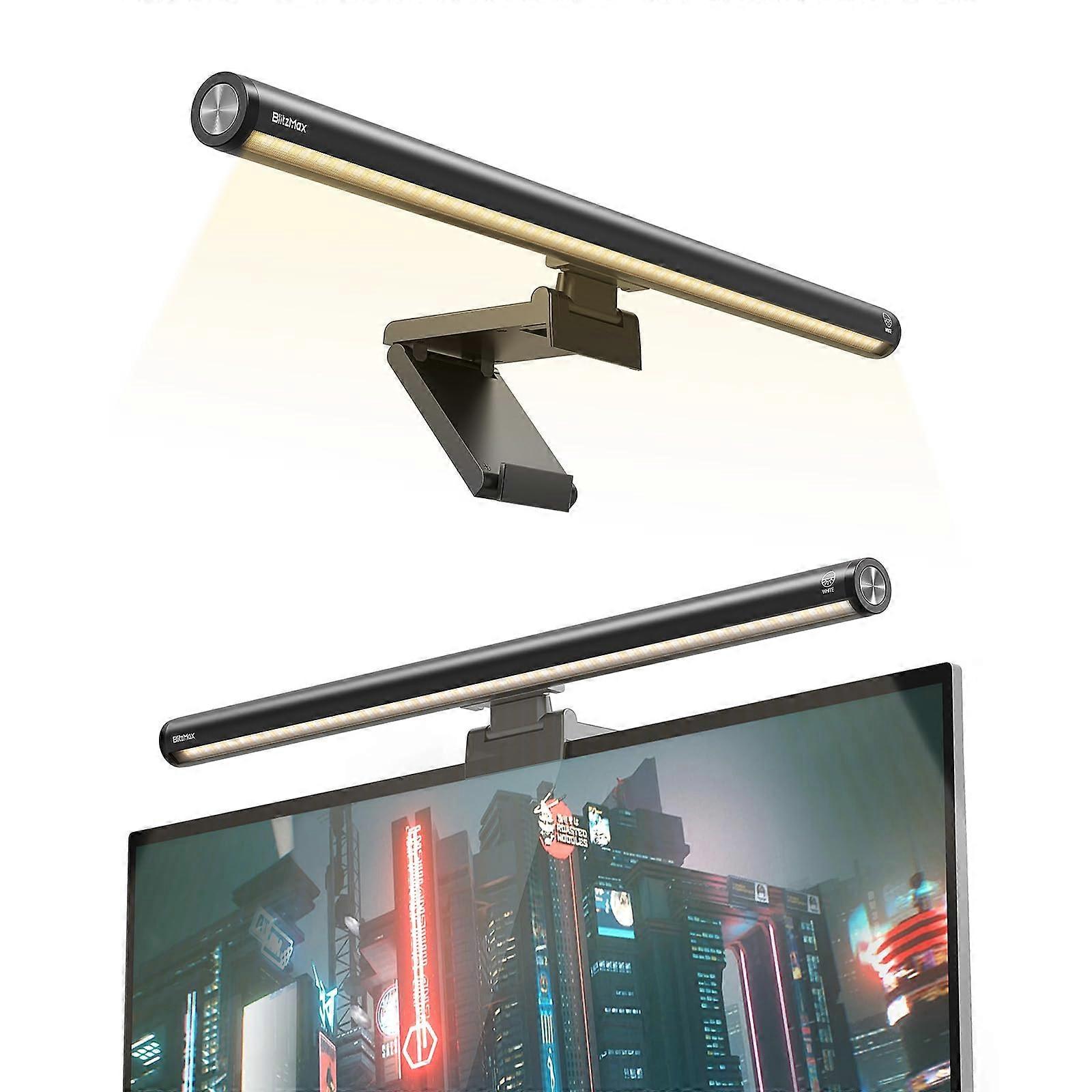 Monitor Light Bar with Stepless Touch Dimming, No Glare LED Screen Lamp USB Powered for Office Desk