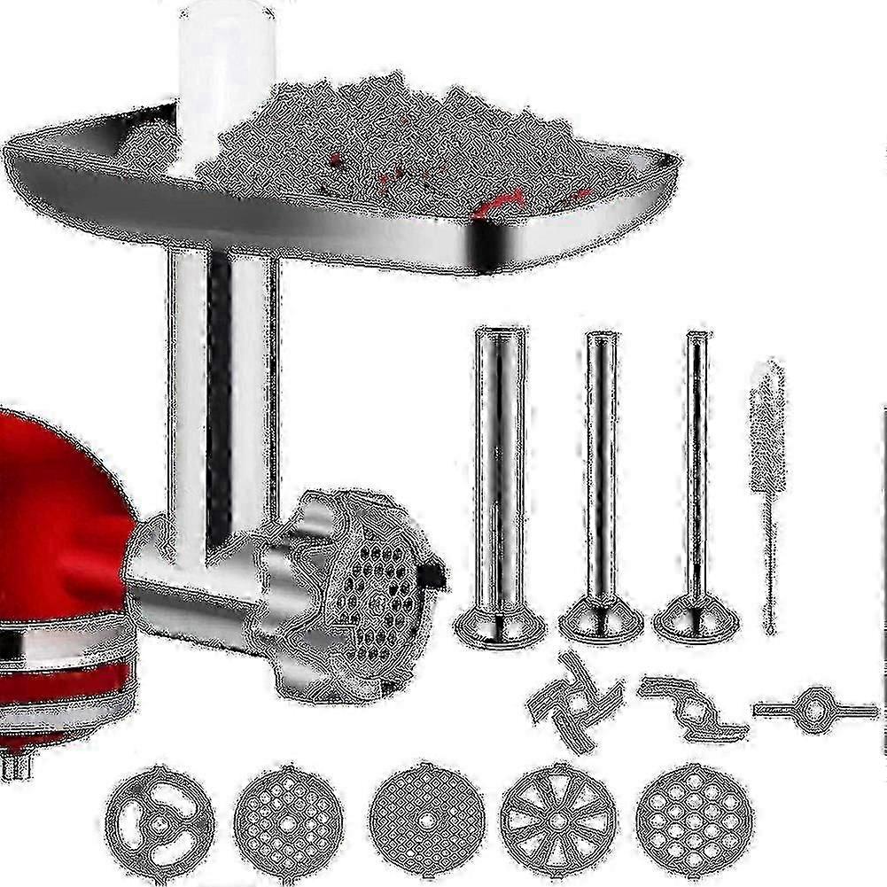 Meat Processing Attachment for KitchenAid, Grinder with Multiple Discs and Blades