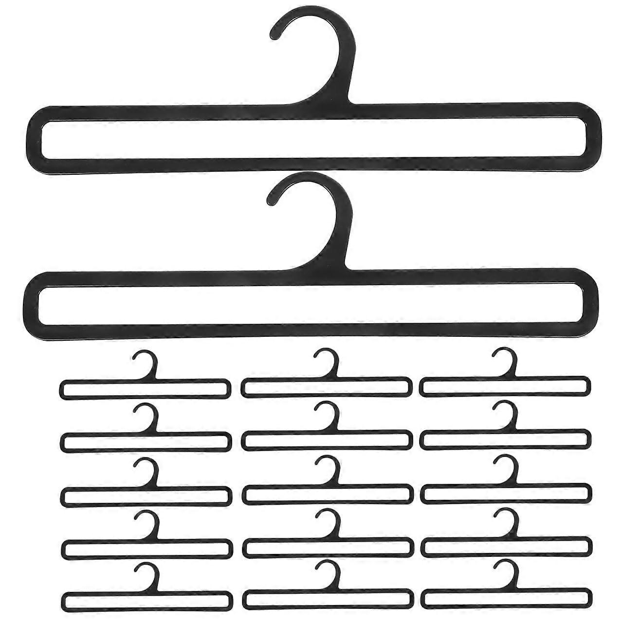 Closet Organizer SpaceSaving Scarf and Tie Rack with Belt Hangers for Wardrobe Storage