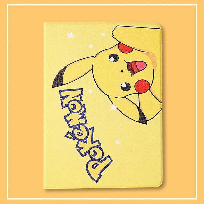 Capa para iPad antigo 234 com alto-falante atrás do tablet, estrela Pikachu, polegadas, macia