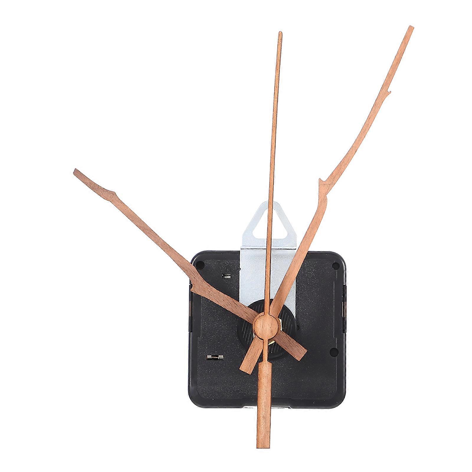 DIY Silent Clock Movement with Walnut Wood Hands for Home Decor 1Set