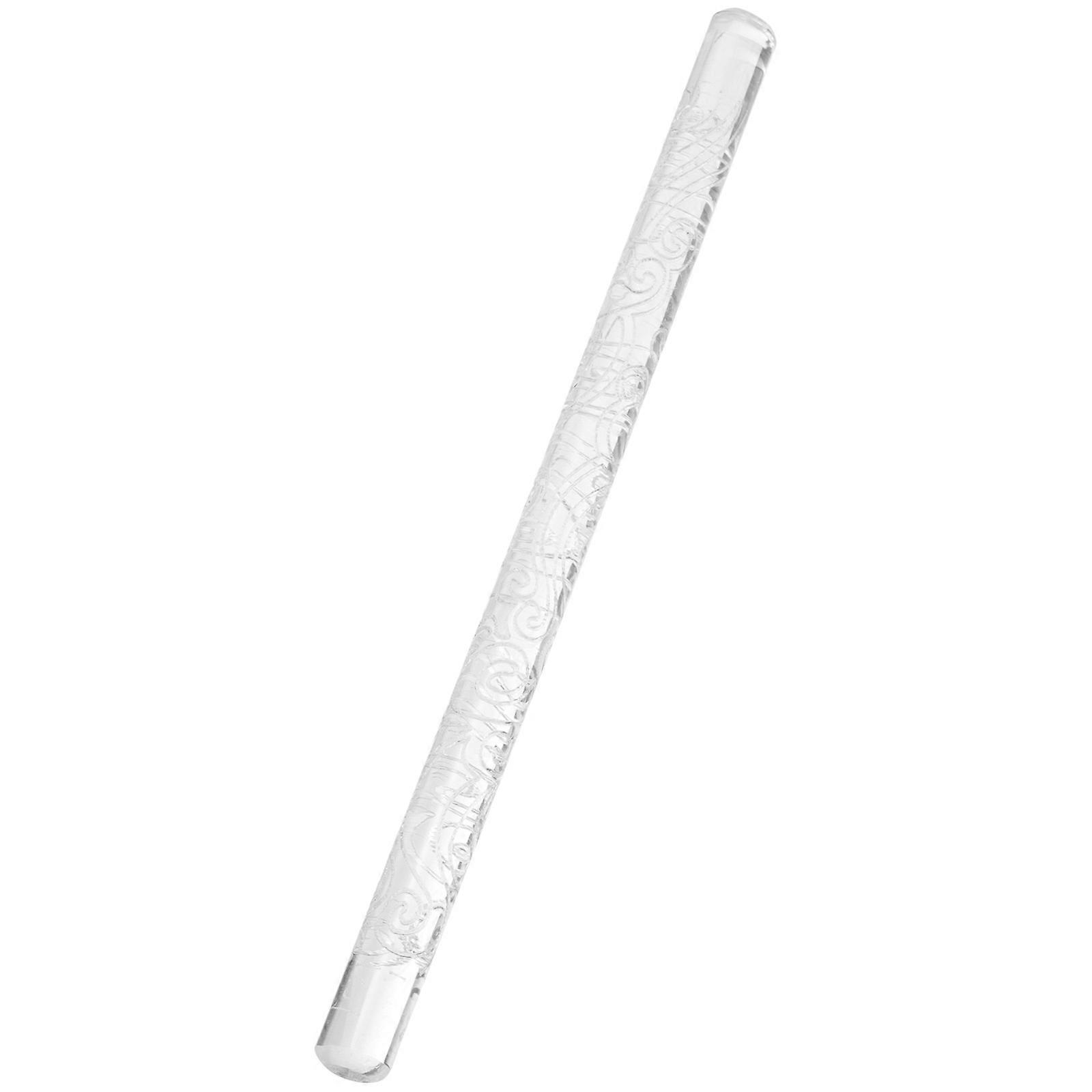 Embossing Roller Acrylic Baking Kitchen Utensil 16.50X1.00X1.00CM MultiPurpose 1Pcs