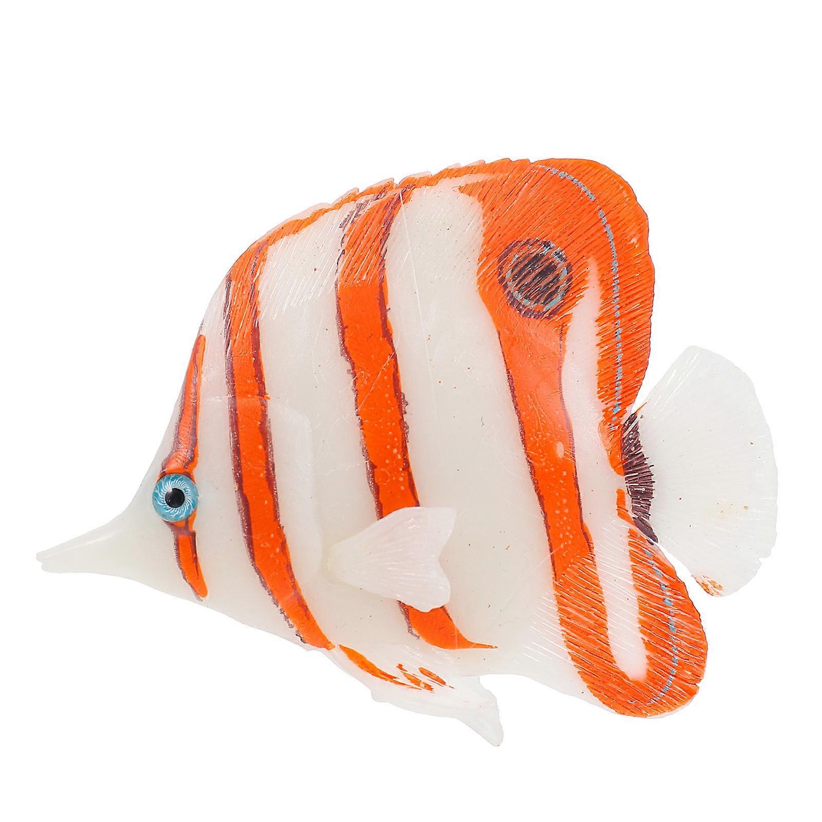 Artificial Fish Simulation Fish Decor for Aquarium 1Pcs Silicone Ornament