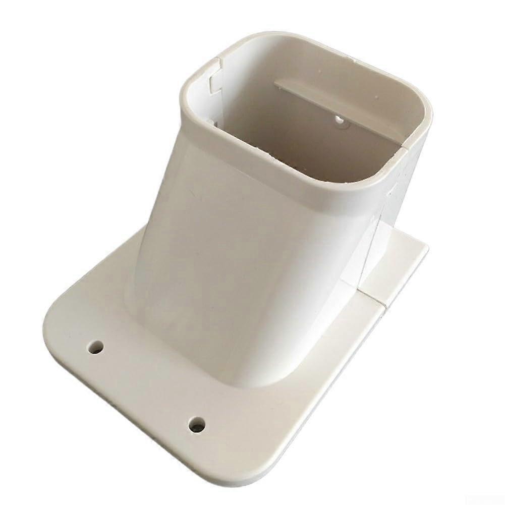 PVC Air Conditioner Line Cover Kit for Split and Central AC with Wall Cap, Easy Installation