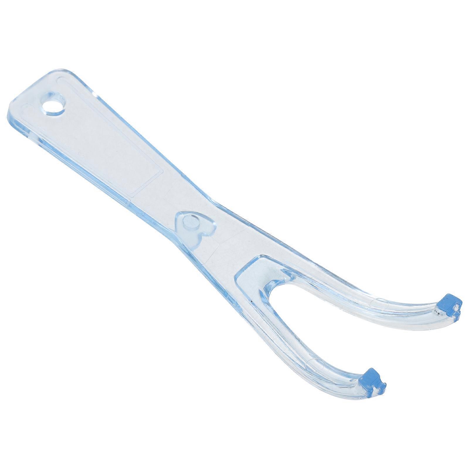 Dental Floss Holder Flosser for Easy Use 1Pcs Replaceable Blue Rack