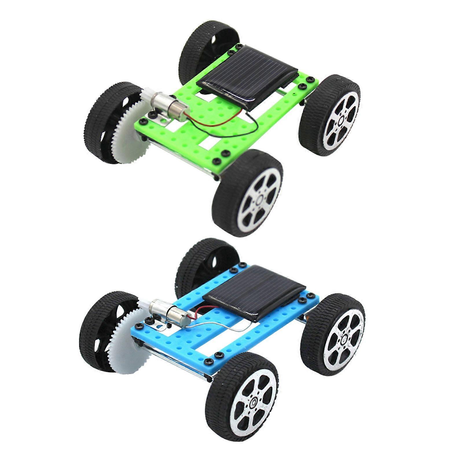 Solar Powered Educational Toy Car DIY Science Experiment 2Pcs Kit