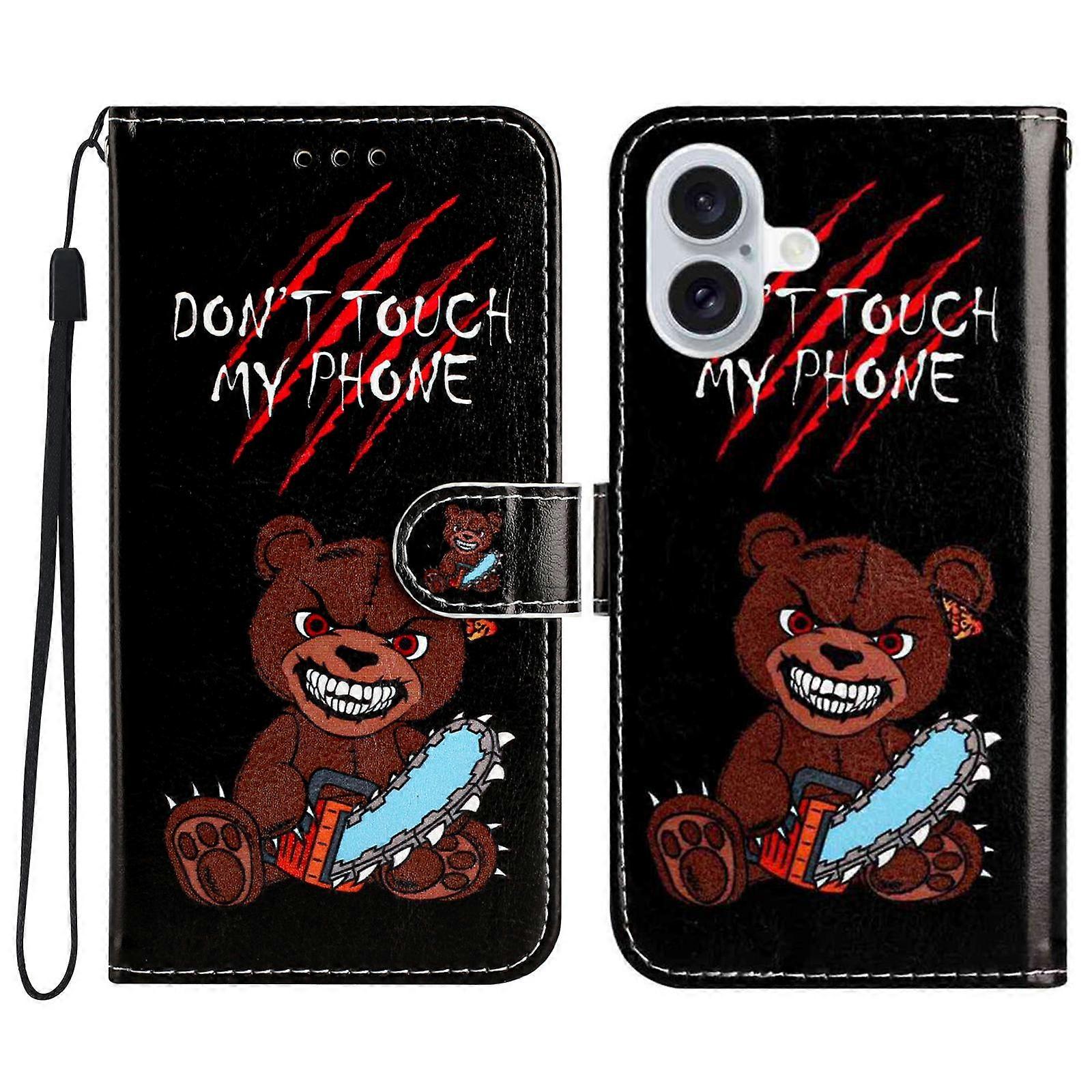 For iPhone 17 Wallet Case Printed Pattern Design Leather Phone Cover