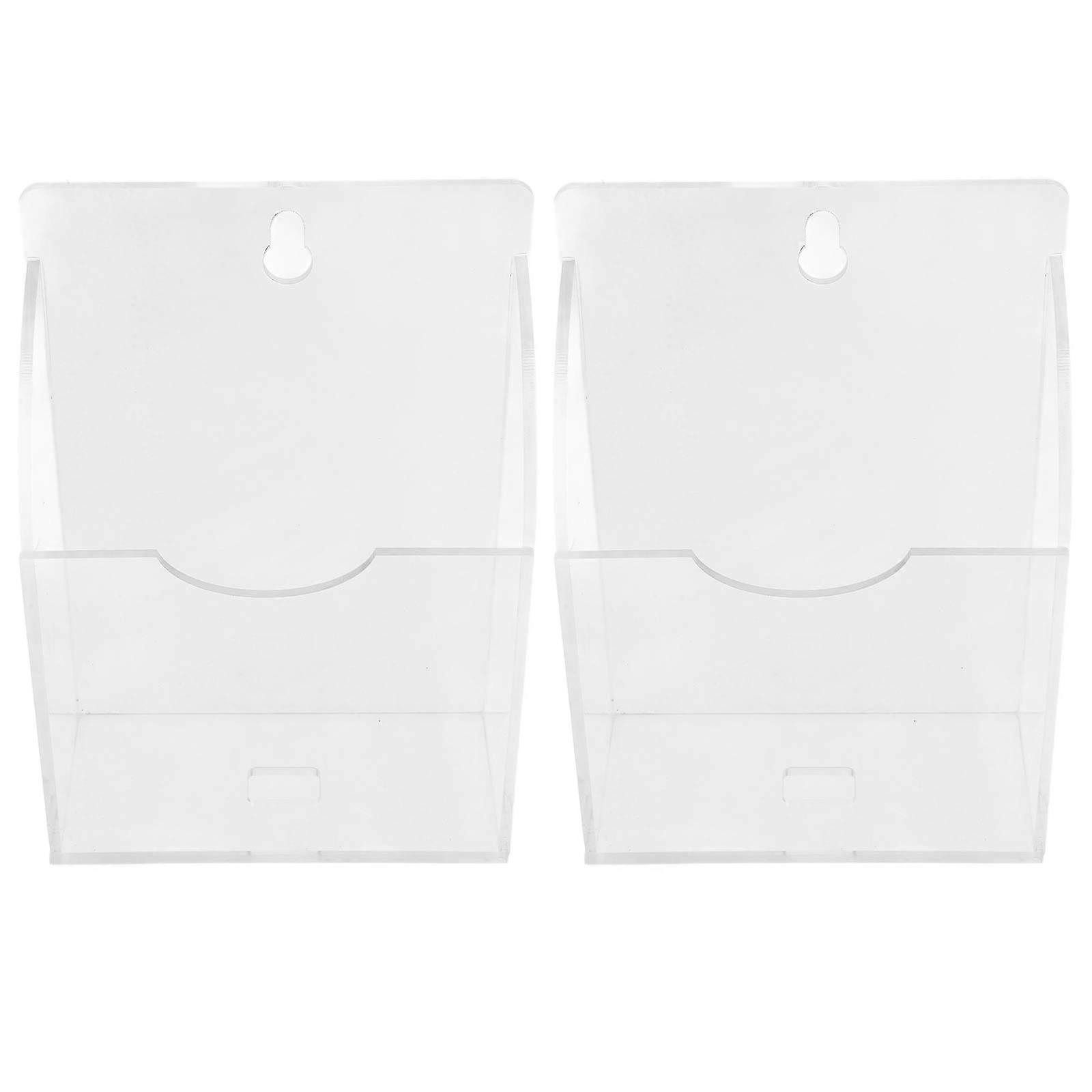 Ice Maker Spoon Rest Acrylic Transparent Holder 2Pcs for Storage