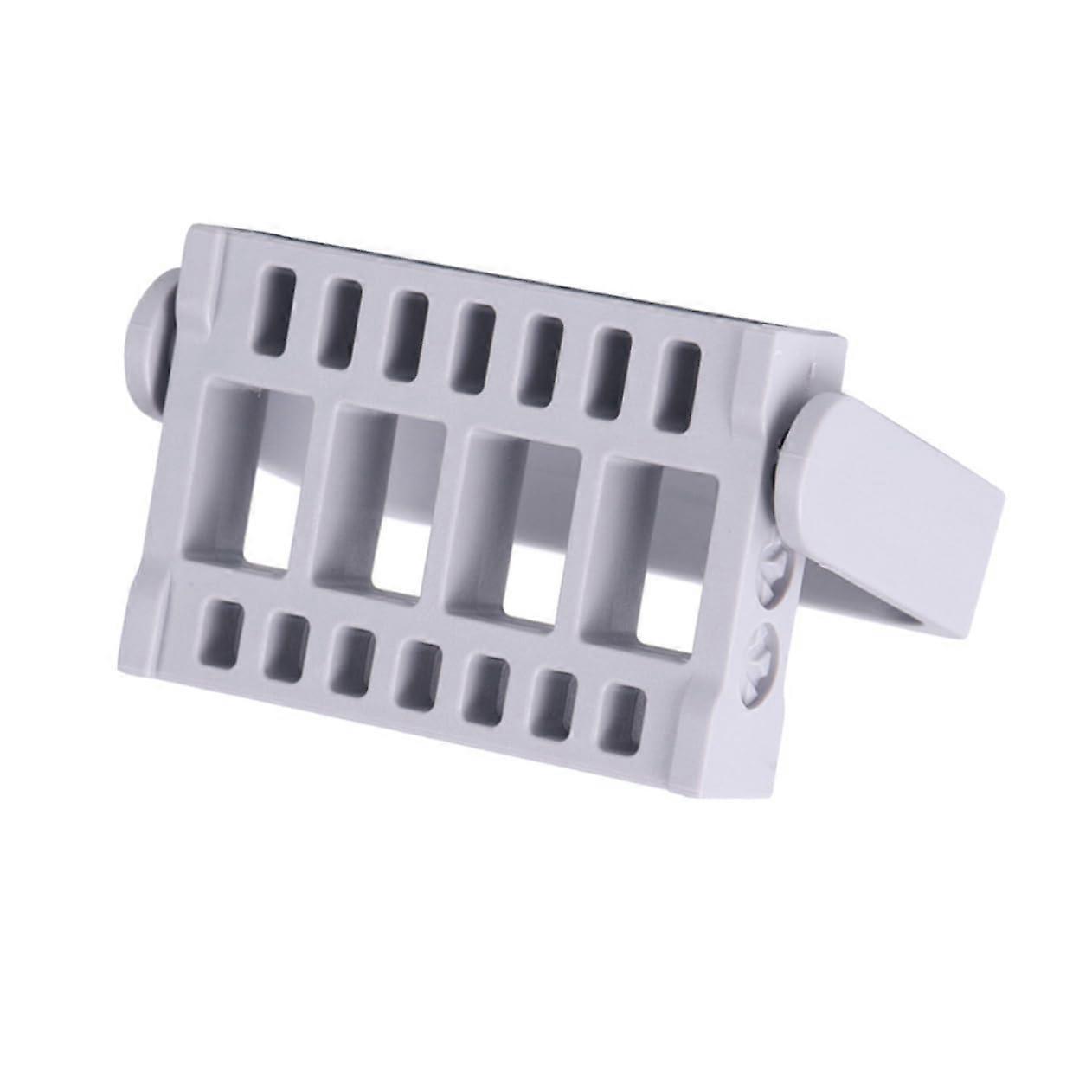 Nail Drill Bits Organizer with 16 Holes Storage Box for Manicure Tools, Compact Grey Holder