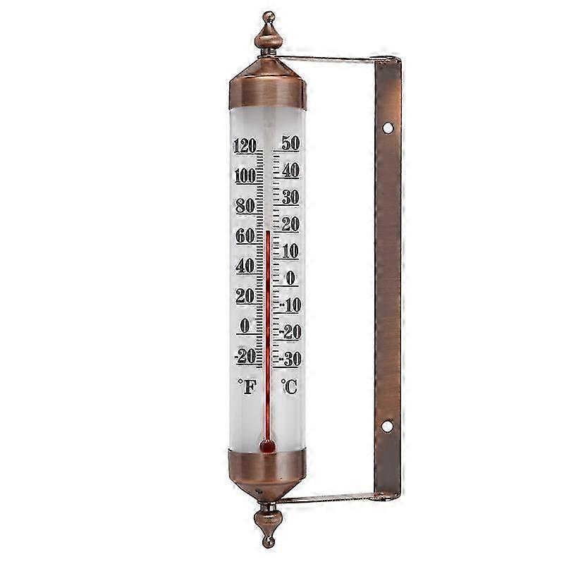 10 polegadas novo premium aço interior / exterior termômetro decorativo sem fio