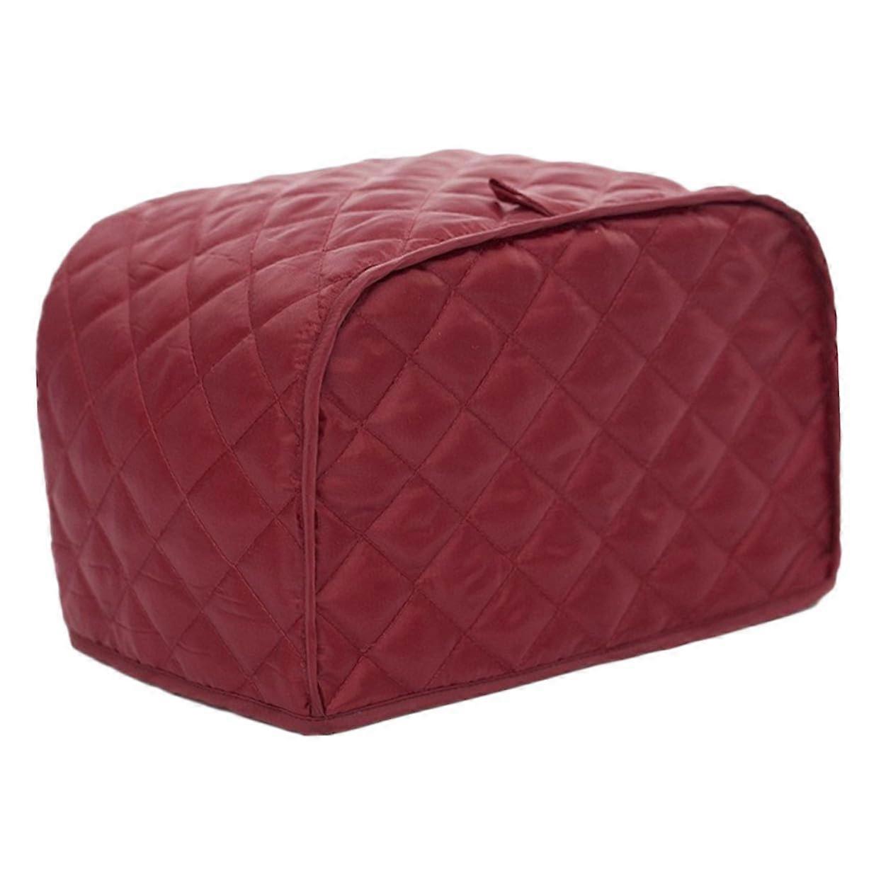 Red Two Slice Toaster Cover Dustproof AntiFingerprint Spill Resistant Machine Washable Kitchen Protector