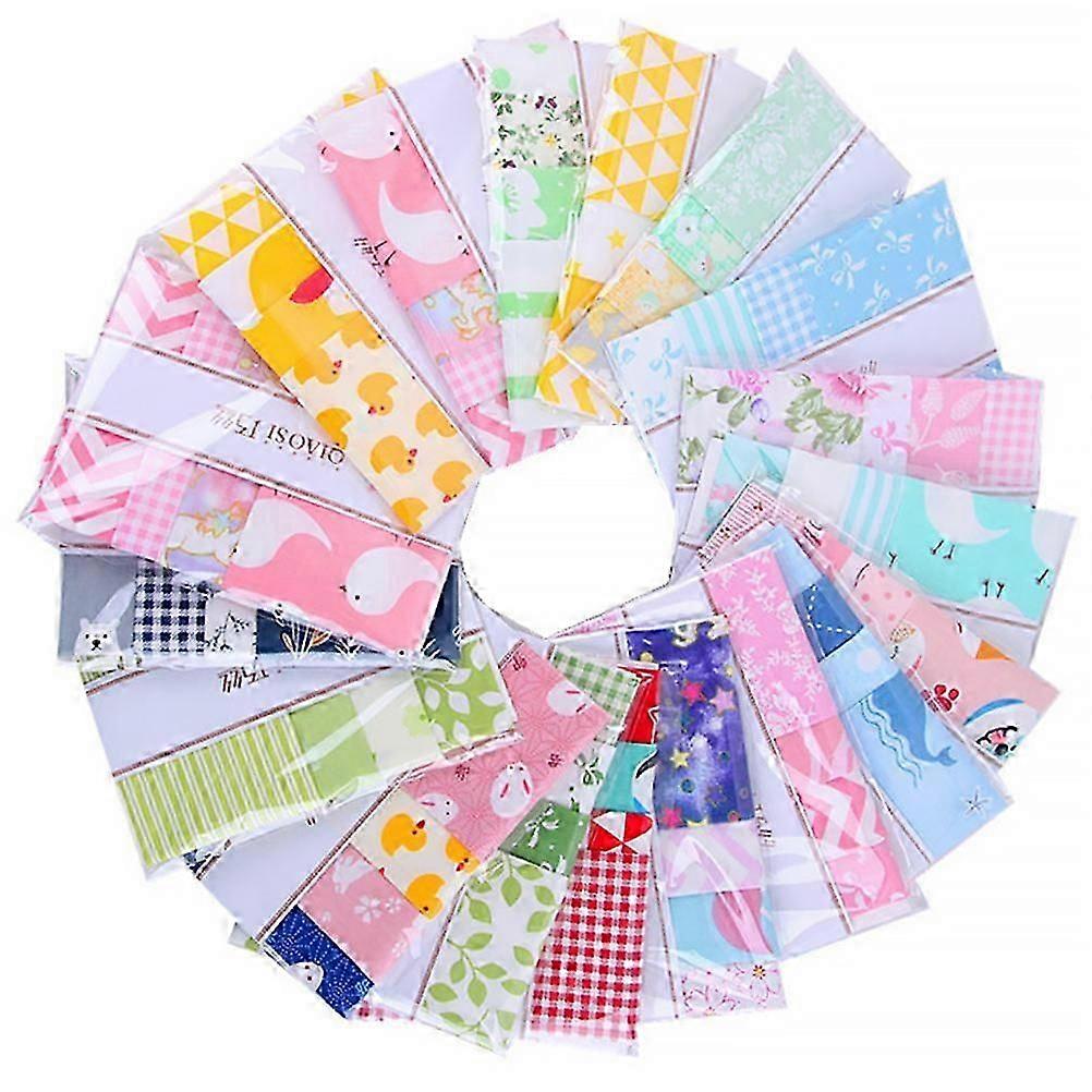 Pure Cotton Striped Patchwork Cloth DIY Accessory for Decoration 8Pcs