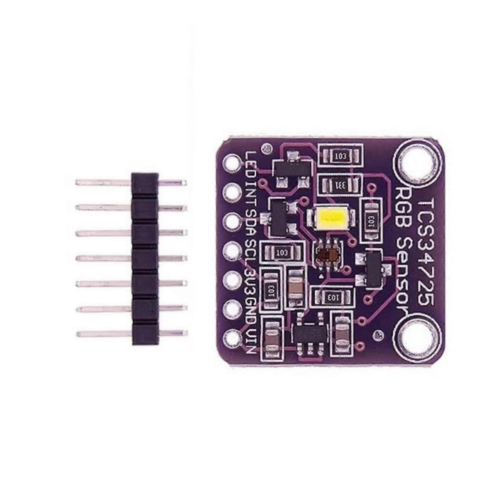 TCS34725 I2C RGB Color Sensor Module with IR Filter, Precise Detection, 3.3V5V Low Power
