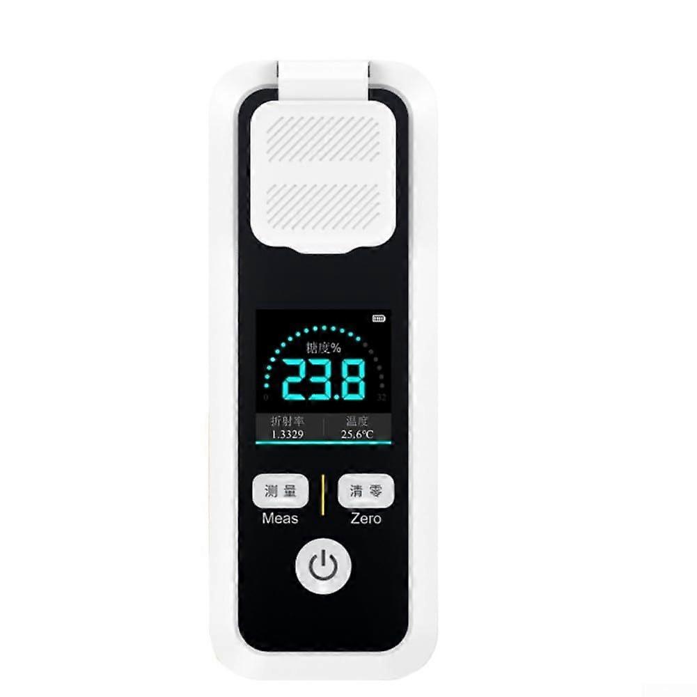 Precision Digital Refractometer Sugar Content Tester with Automatic Temperature Compensation IPX6 Waterproof (JBM10)