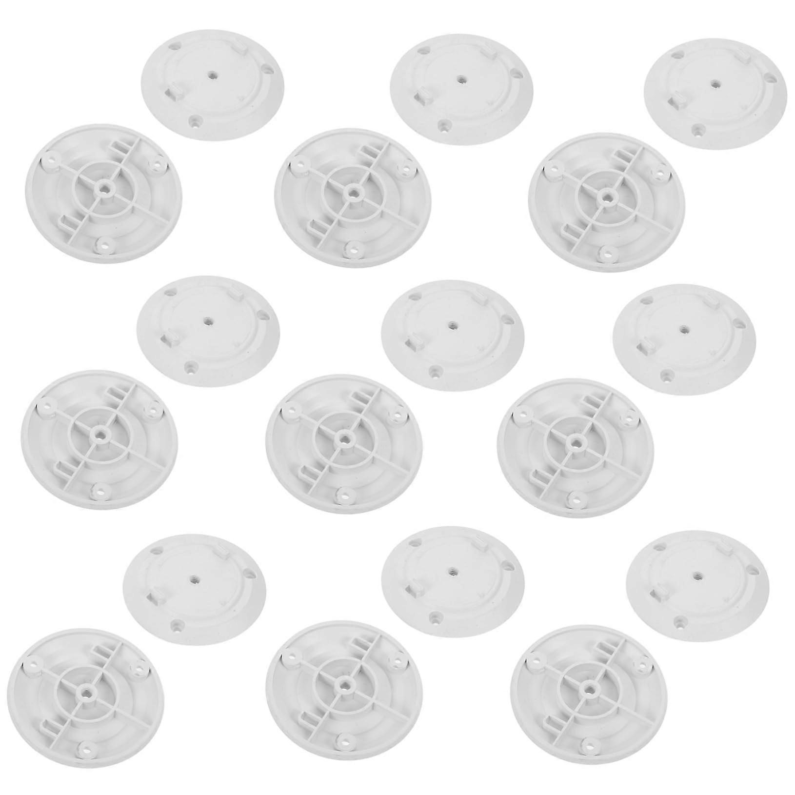 20pcs Plastic Wall Mount Plate for Security Camera Easy Installation Enhanced Stability for Home