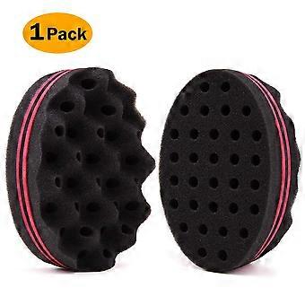 Hair Twist Sponge for Dreads and Coils, Afro Curl Styling Tool with Fast Twist and Consistent Curls, Red