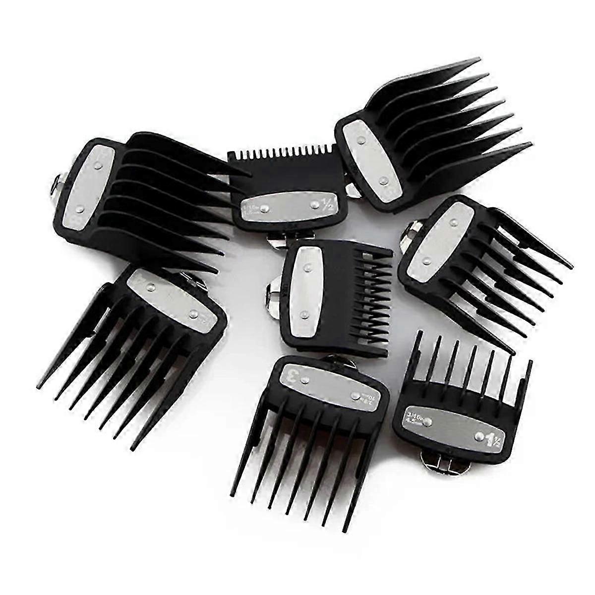 8Pcs Professional Limit Comb Cutting Guide Combs Set compatible & & Clipper Comb Guard Barberia