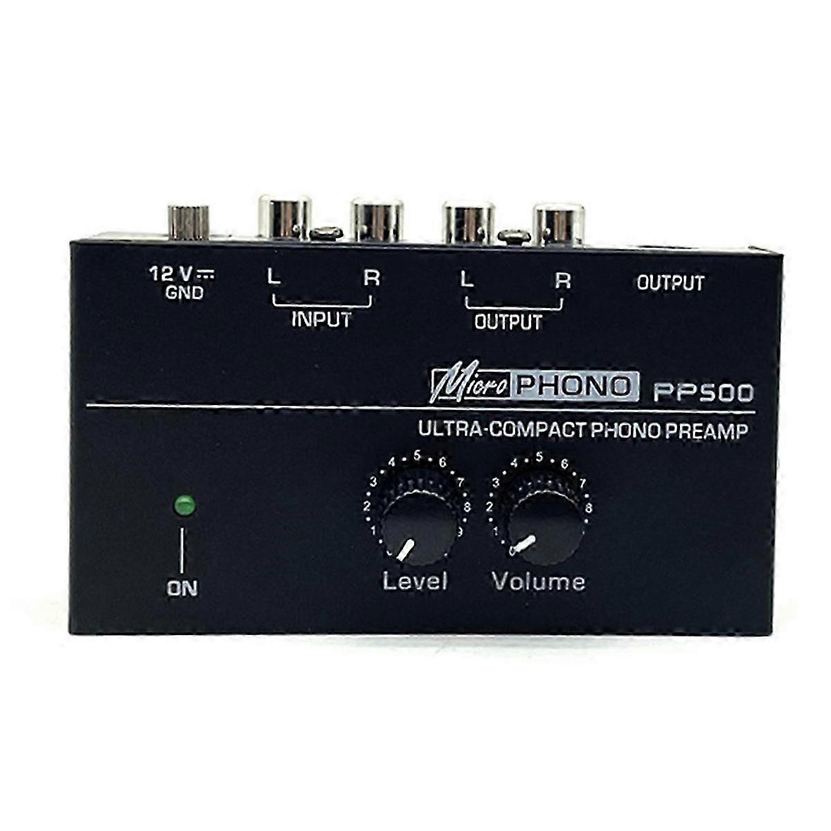 PP500 Record Player Preamplifier Vinyl Turntable Amplifier Preamplifier Turntable Volume Control Amp