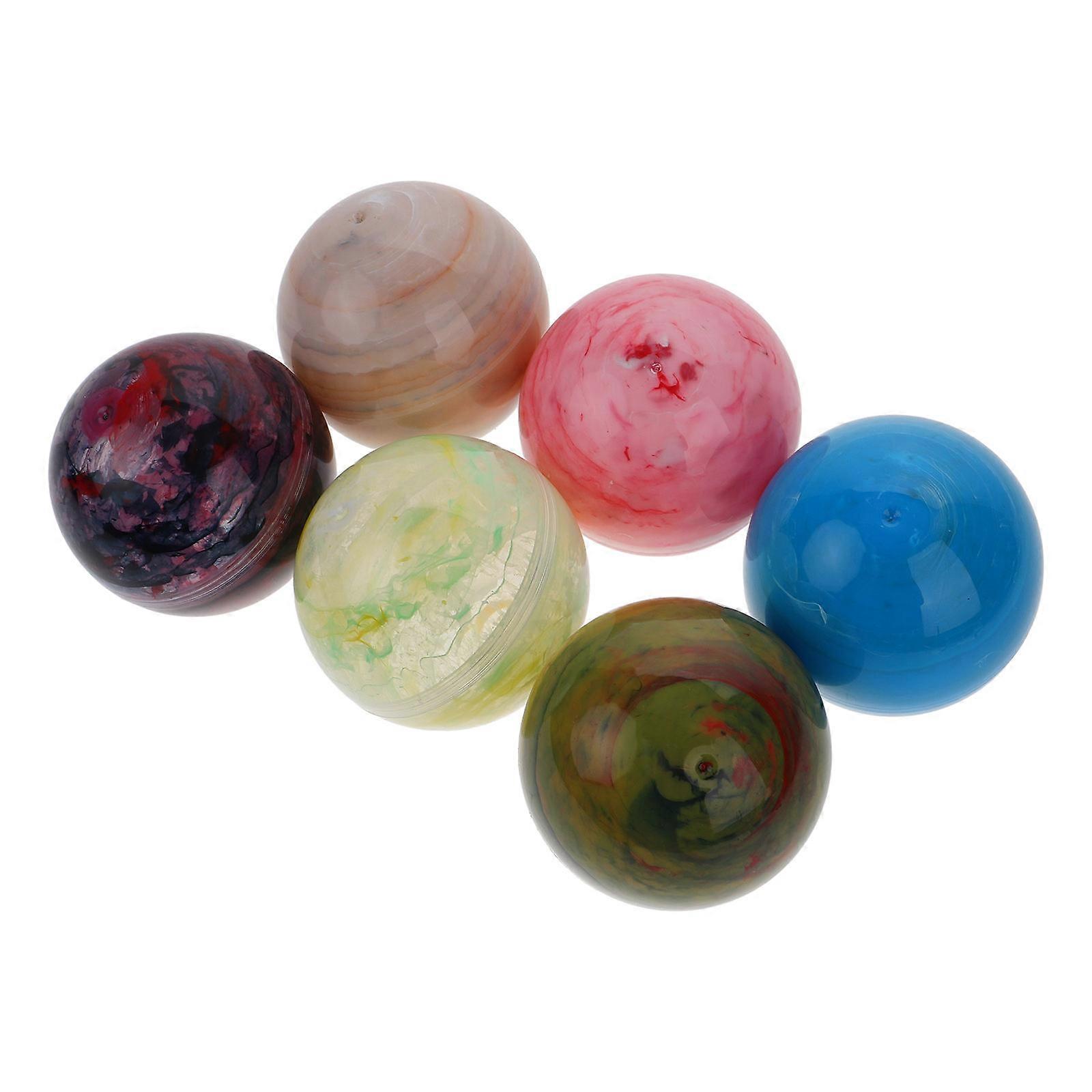 Plastic Vending Machine Balls for Candy Storage 6Pcs Multi Color