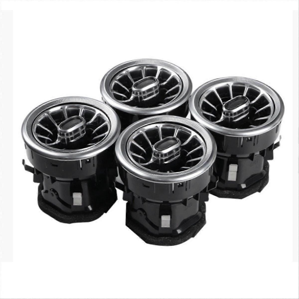 4Pcs Car Front Dashboard Air Conditioning Vent Assembly
