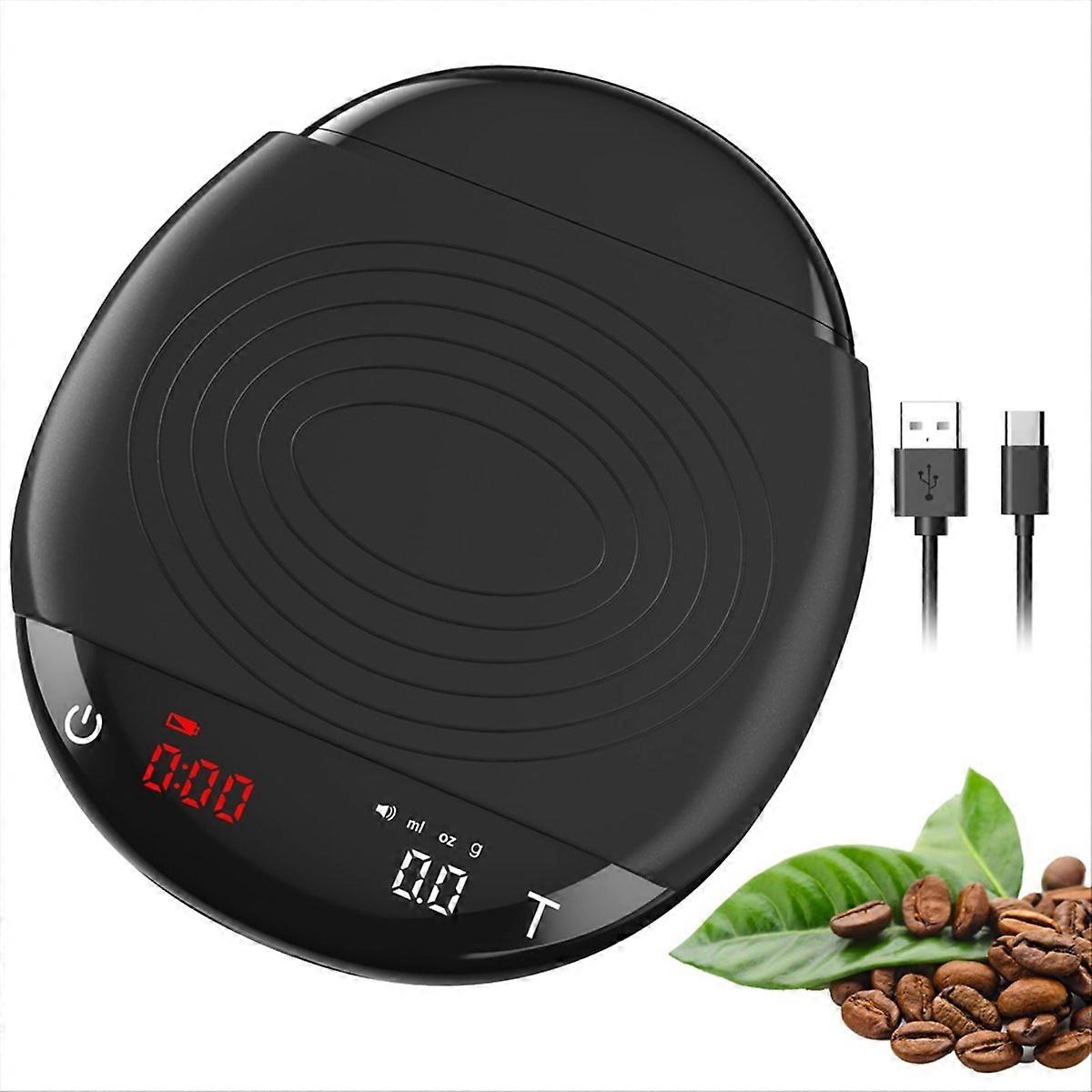 Espresso Coffee Scale with Timer-Mini Digital Coffee Scale 2Kg/0.1g