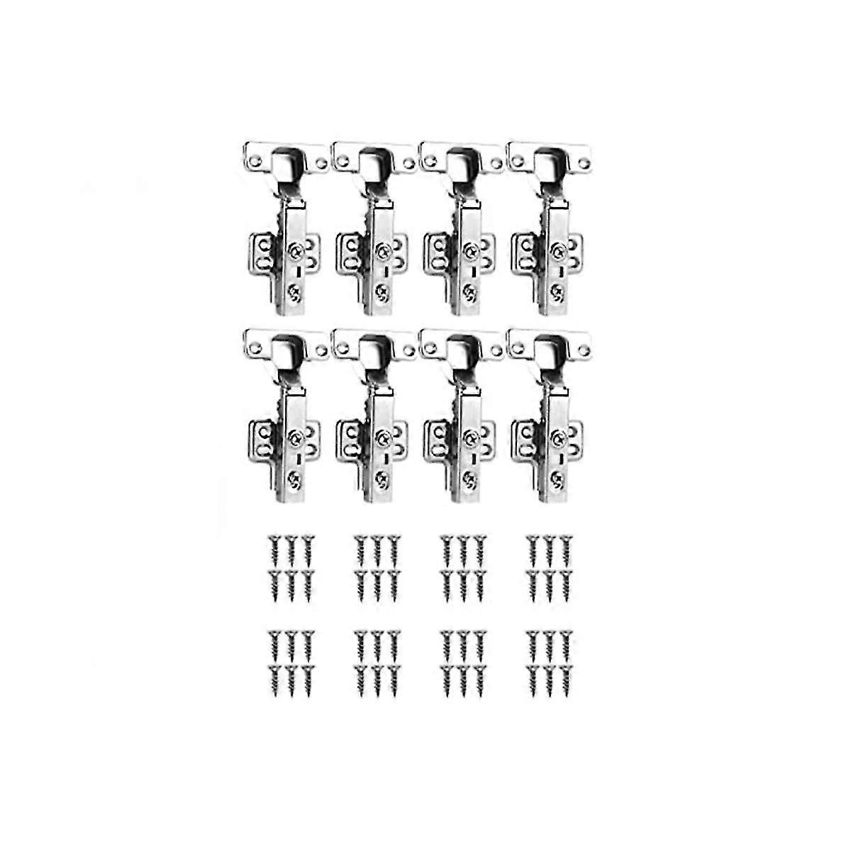 8-pack Cabinet Soft Close Hinges, Angle 110 With Hydraulic Spring, Cup Hinge, Removable