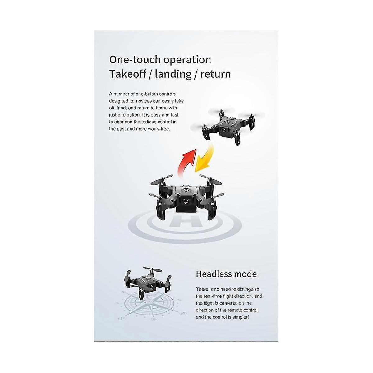 Mini Drone Professional Portable Rc Helicopter Rc Rtf Foldable Quadrocopter,a