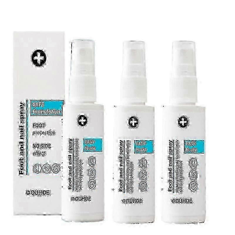 3Pcs pé e unha Spary, natural e poderoso cuidado do pé
