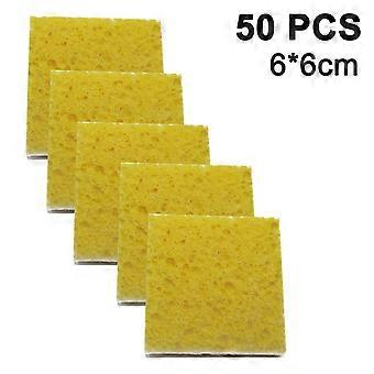 50 pezzi di spugnette per il viso compresse, spugnette per il viso in cellulosa con contenitore, spugnette per il viso riutilizzabili, più grandi/spesse, per una pulizia profonda e delicata.