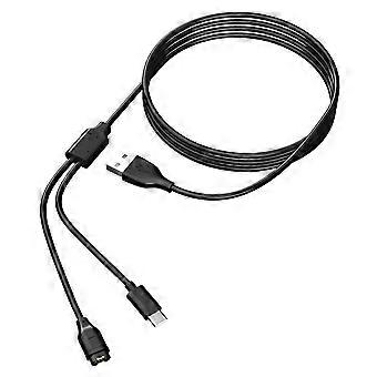Smartwatch charging cable for Garmin Fenix ​​8 USB to USB C 2 in 1 fast charging 1.2m