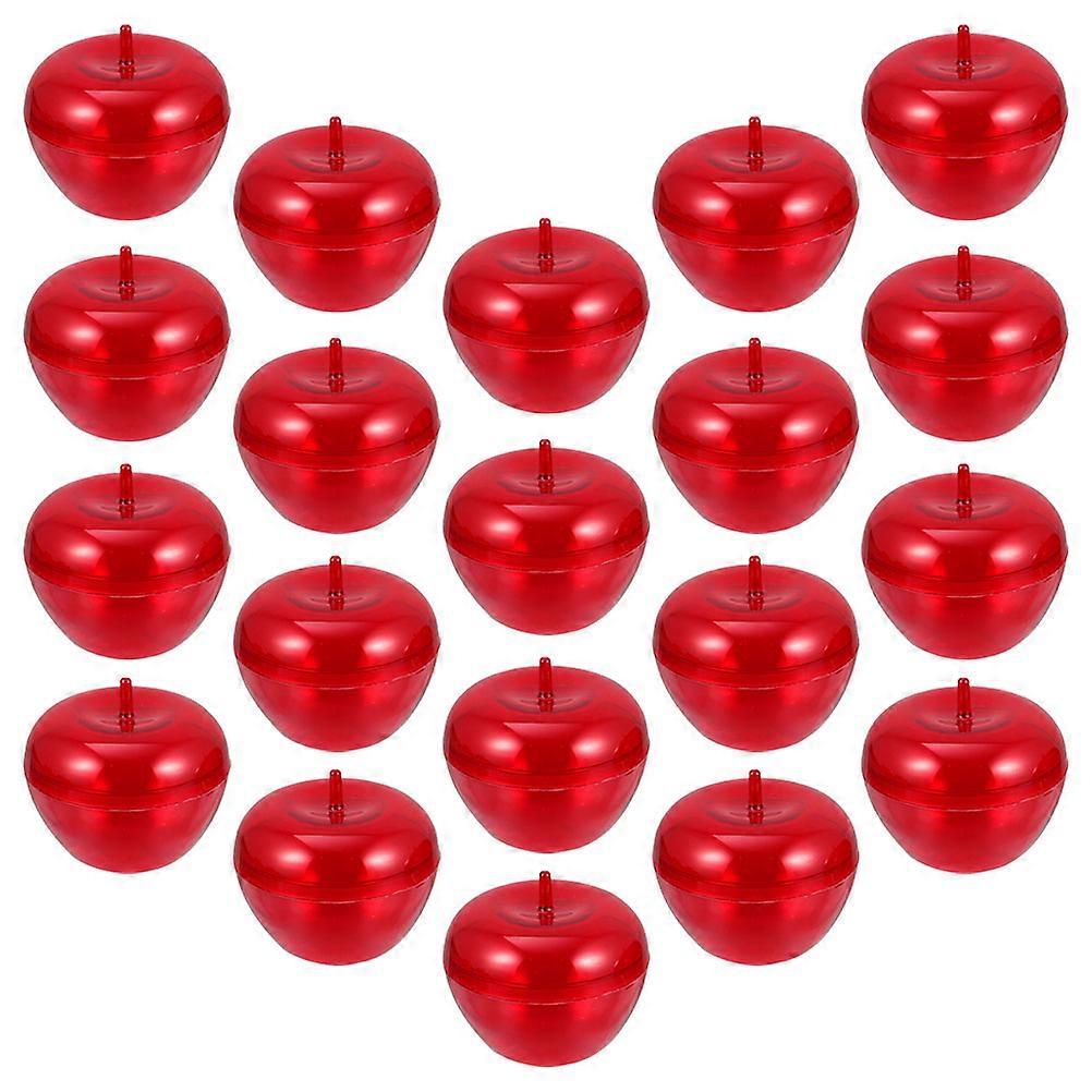 Red Plastic Shape Storage Containers for Candy 24Pcs