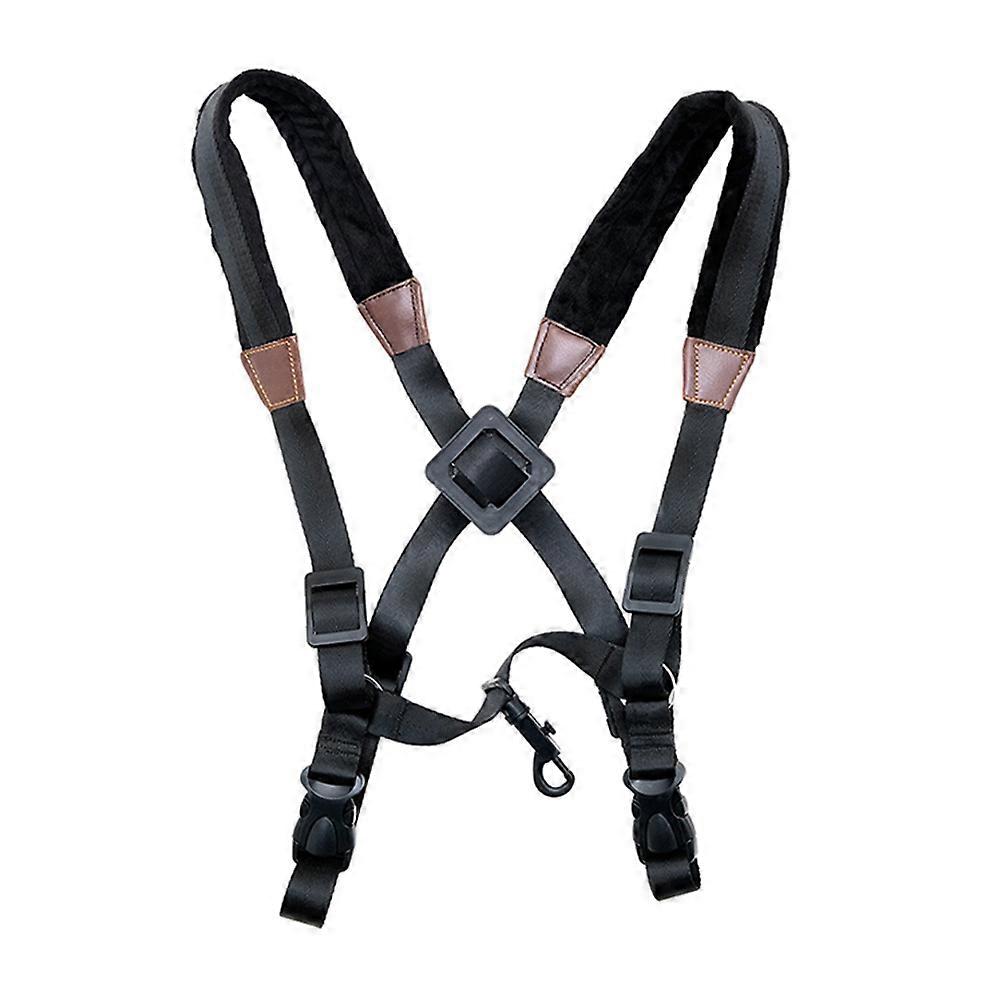 Black Nylon Saxophone Shoulder Strap for Ease 2Pcs