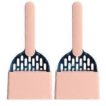 Cat Litter Scoop Cat Litter Scoop with Base Cleaning Cat Litter Box Shovel Kitten Toilet Cleaning Tools Pet Supplies C JH2