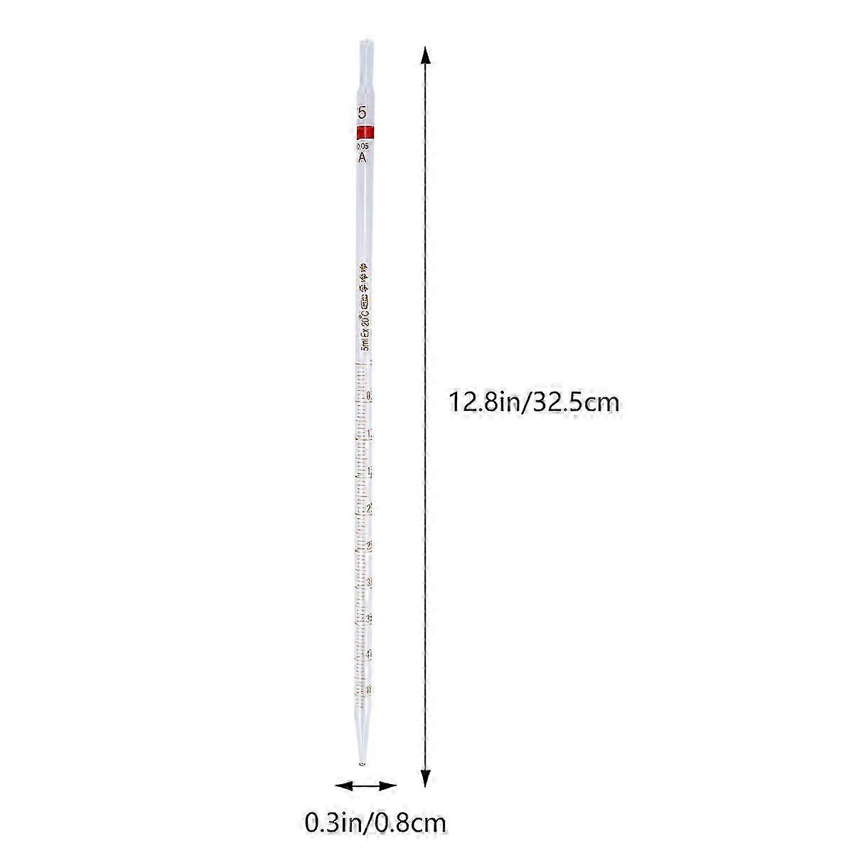 Glass Ring Pipettes, 4Pcs Set for Laboratory Experimental Measuring