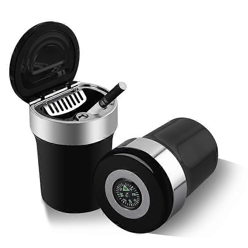 [New] Car Compass Ashtray Built-in LED