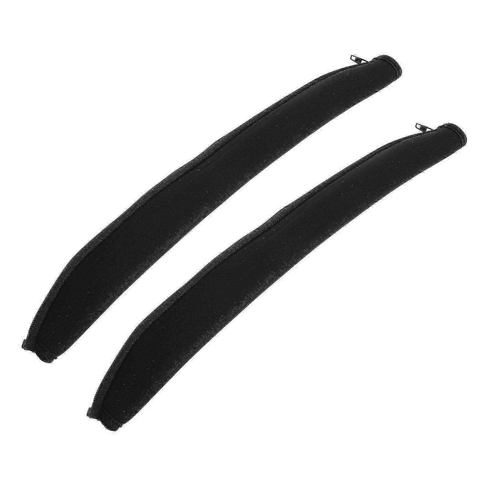 Cloth Headphone Headband Protector for Headset 2Pcs Black Replacement