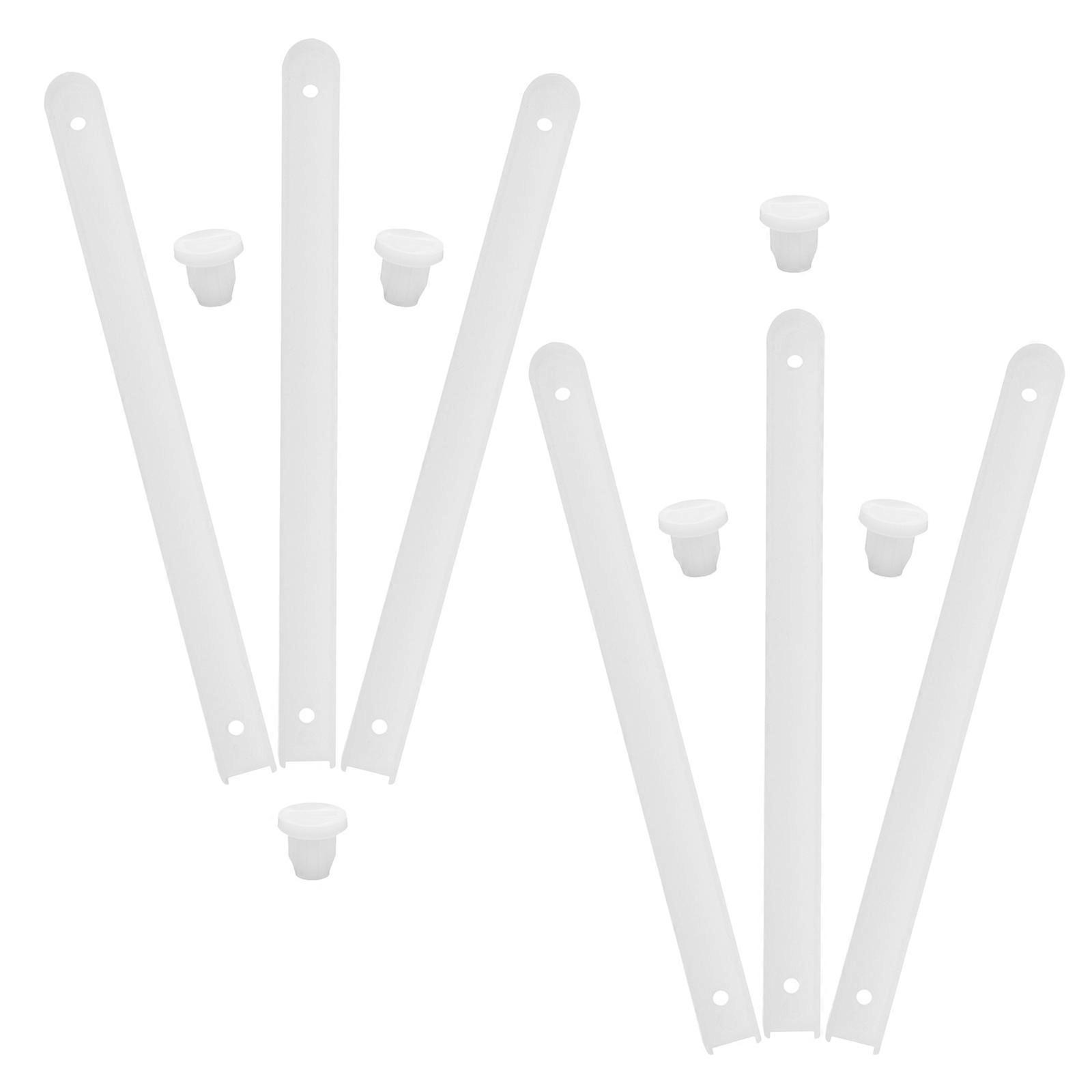 3 sett plastskuffeskinner, skuffereservedeler, skuffeskinner
