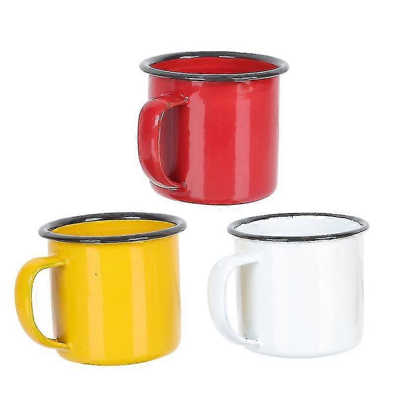 3pcs Kitchen Tableware,Enamel Water Cup