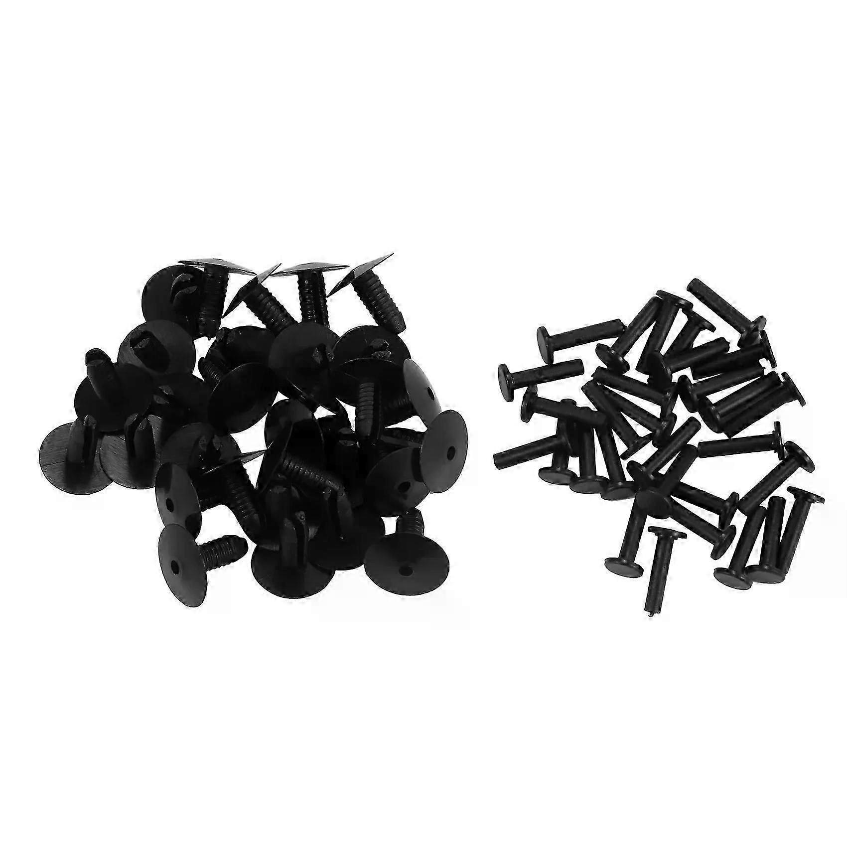 30pcs Plastic Bumper Mounting Rivet Body Trim Clip Fit For  BMW E30 E36 E46 E39 E38