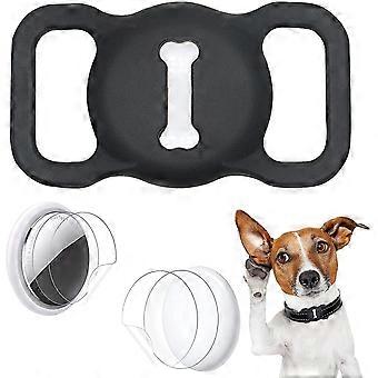 Reflective Airtag Dog Collar, Ivienx Apple Air Tag Heavy Duty Dog Collar [wide] Padded Pet Collar With Airtag Case Holder Accessories For Small Medium