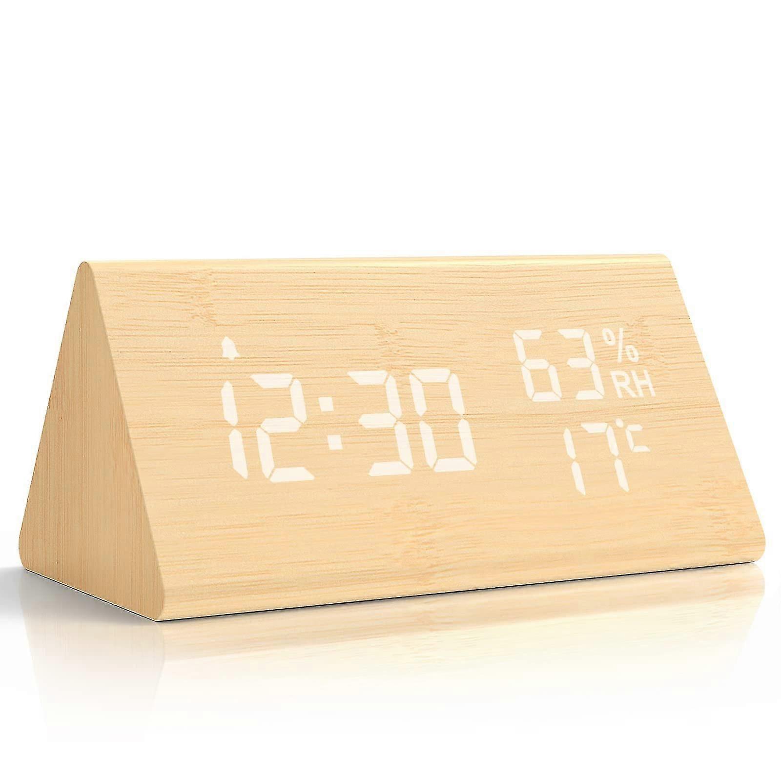 Alarm Clock Digital Led Alarm Clock Triangular Desk Clock Student Bedside Clock