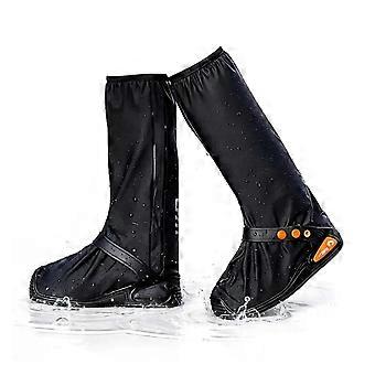 Waterproof Rain Boot Covers For Men Women Foldable Tall Overshoes With Reflective Strip Non Slip Sole 100% Leakproof Reusable Gear